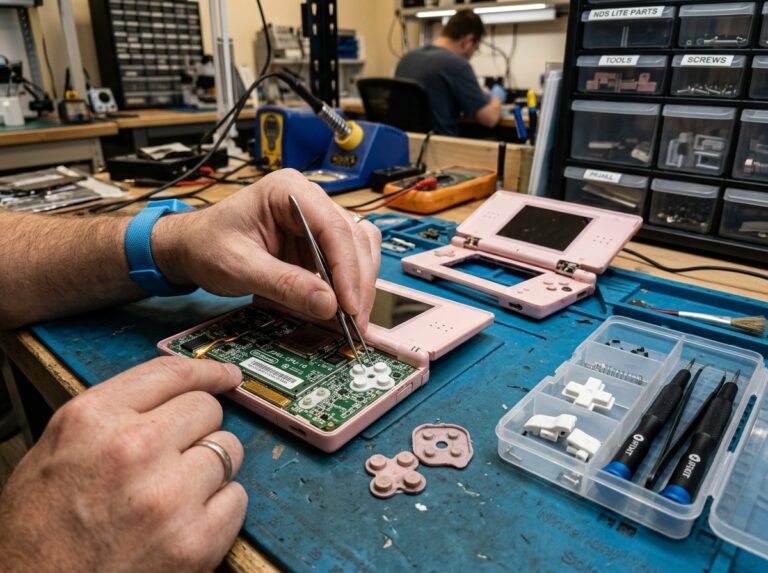 ds lite button replacement