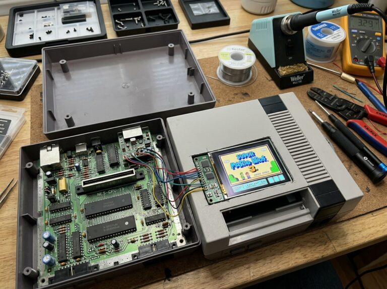 OLED mod NES installation