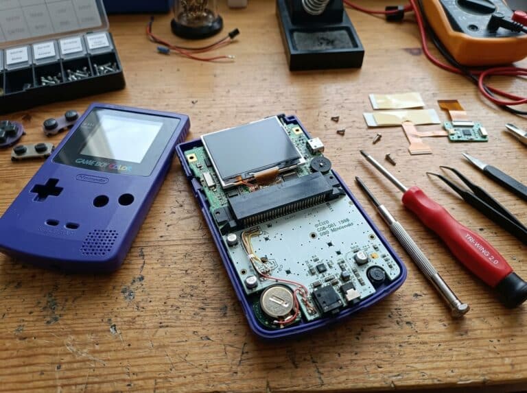 replace backlight gameboy color