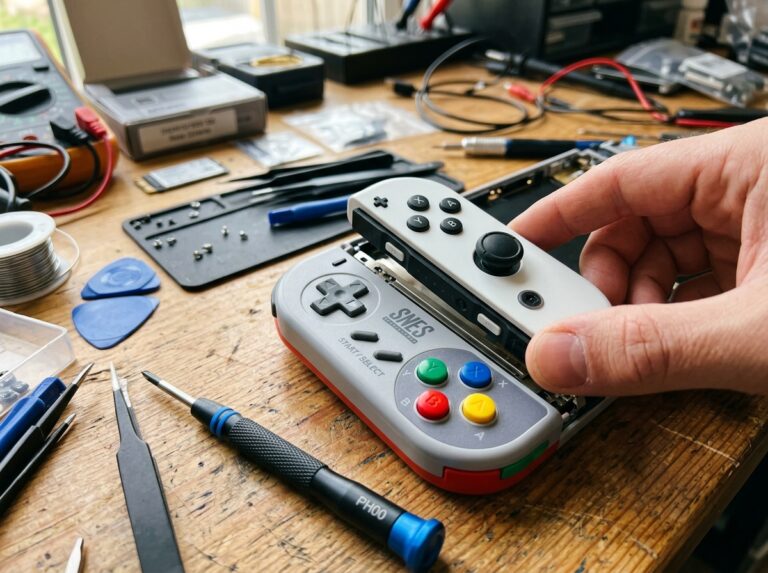 snes oled display install