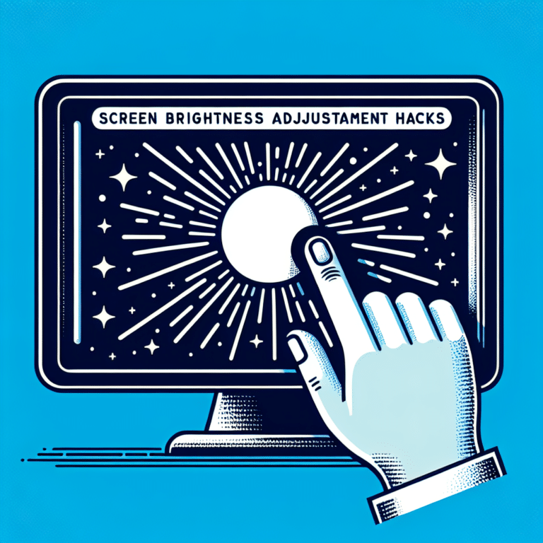 Screen Brightness Adjustment Hacks