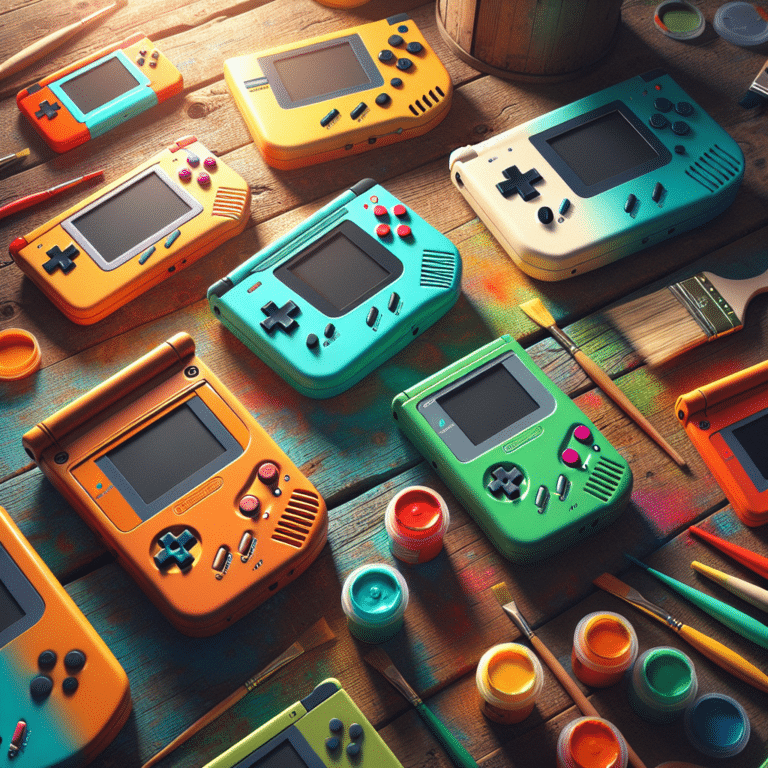 Painting Retro Handheld Shells