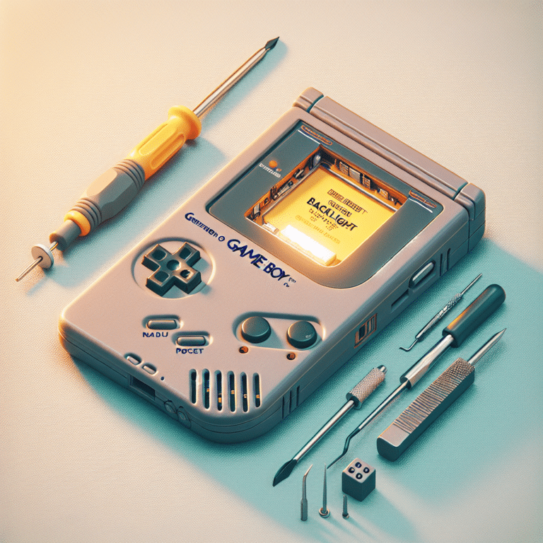 Backlight Installation For Game Boy Pocket
