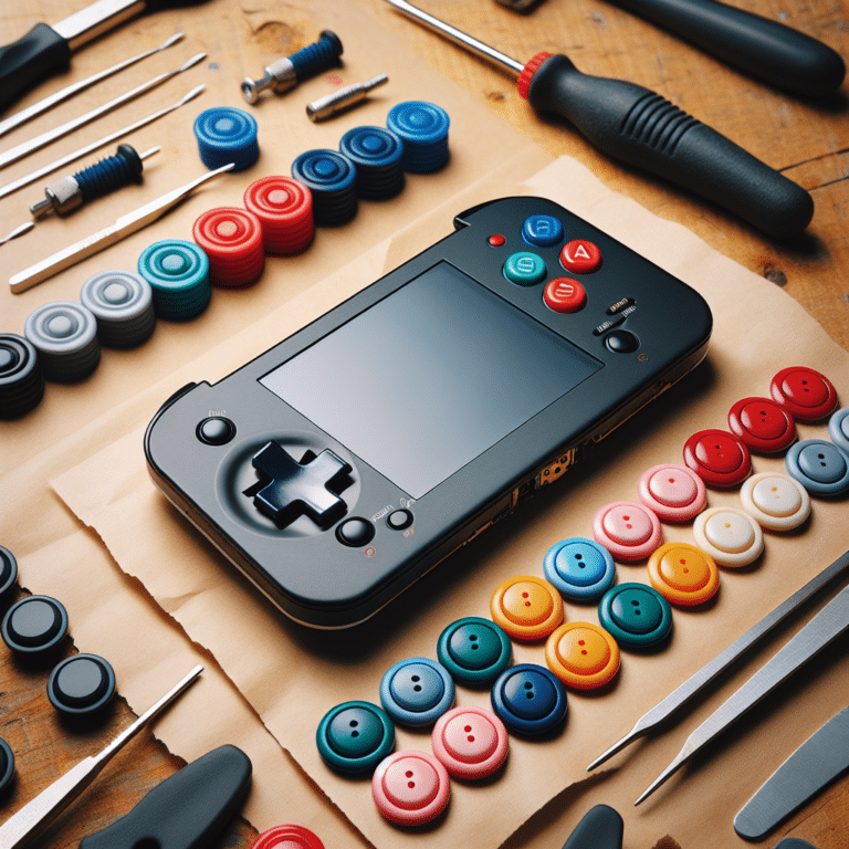 Installing Tactile Buttons on Handheld Consoles