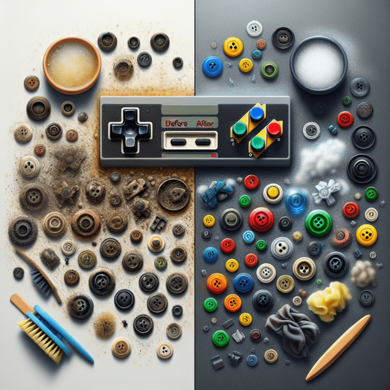 Cleaning and Restoring Old Console Buttons