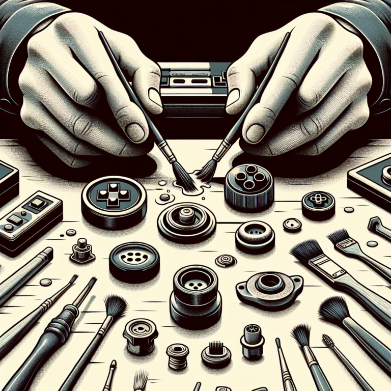Cleaning and Restoring Old Console Buttons